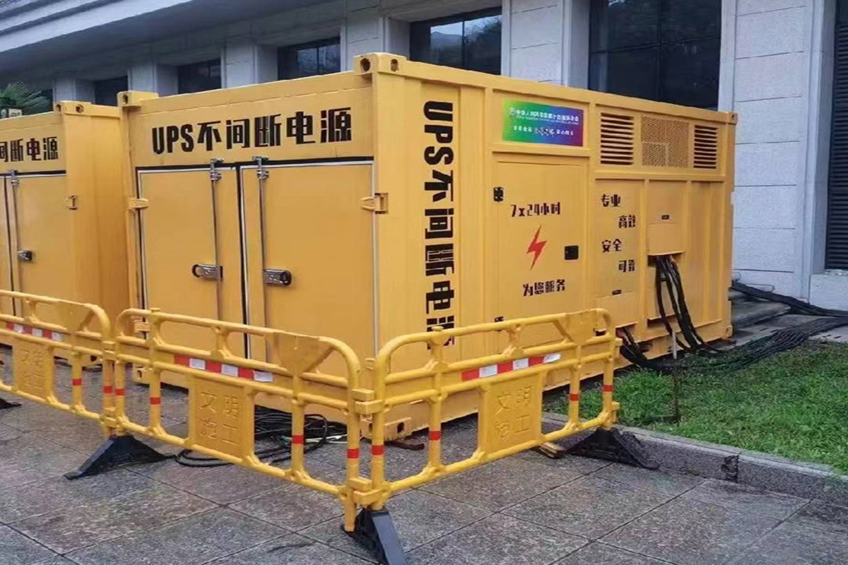 乌马河发电机租赁施工现场