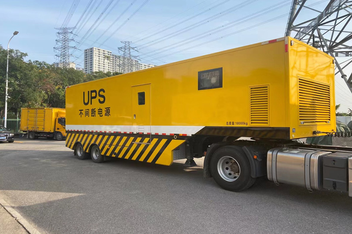 乌马河发电机租赁施工现场