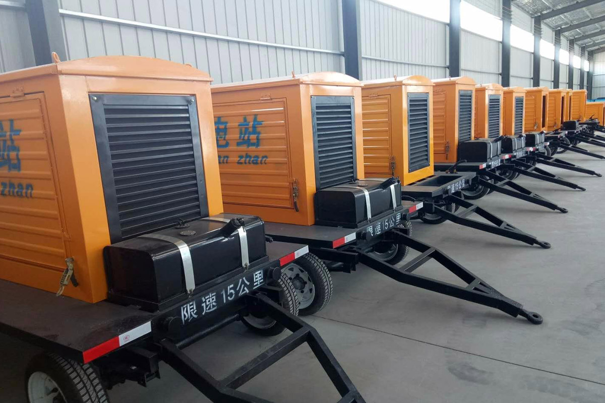 乌马河发电机租赁施工现场